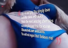 Cute big tits Teen shemale anal toying dick webcam