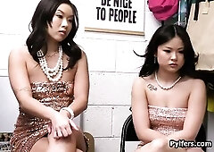 stealing Oriental teen duet banged