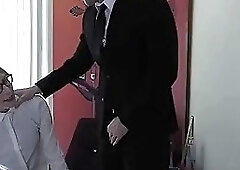 Hot BDSM Boss Plugs And Disciplines Bimbo Secretary For Mistakes