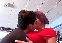 Naughty GILF Tigger Performing Long Oral Session On John Luna