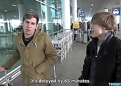 Hot twinks outdoor and cumshot