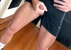 Finger-Tickling Beef Whistle and Spunk on the Mirror