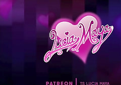 Beautiful TRANSSEXUAL Lucia Maya Ravages her Backside with a Vibing Fake Penis until she Ejaculates