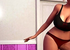 Naughty Game Turns Into Hot Creamy Action - 3D Shemale Porn