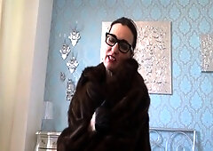 Joi, fur coat fetish, fur fetish
