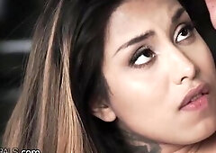 Buttfucked Roxy Lips throughout her Ripped Yoga Panties on a Balcony