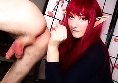 Skinny pierced amateur redhead rough fucking huge toys