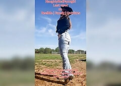 Cowgirl Screws Roping Steer Horn in dark hole, Disrobes down stripped on, uses Giant Recent Toy to stretch butt!