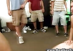 Straight group of frat boys