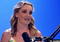 Podcast and masturbation with Ozzie MILF blonde Charlie Forde