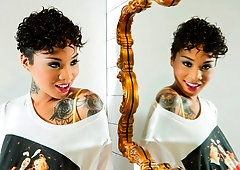 Honey Gold Gets Her Mocha Pussy French-Pressed With Manuel's Cock!