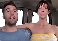 Cole Harvey and Tyler Hunt get dirty in a moving van on Bait Bus