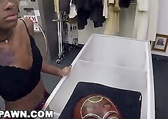 XXXPAWN - Black Customer Needed Money Fast, White Store Owner Helped Her Out