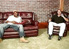 Latino opens his mouth and ass for chocolate pipes