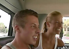 Tricked str8 stud fucks gay ass in pickup van till cumshot