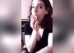 Sexy Solo Playtime Drool, Oil, Cum Drinking