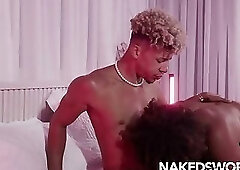 NAKEDSWORD Eager Stud Curly Boy Bounces Wildly On Elijah Zaynes Firm Dick