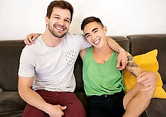 Condom-free anal video with Brysen and Cody Seiya