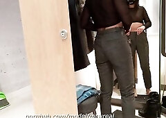 peeping in the fitting room, voyeur