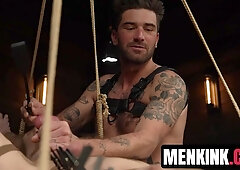 Chris Damned unleashes sexy harsh sadism on hot stud Ethan Sinn