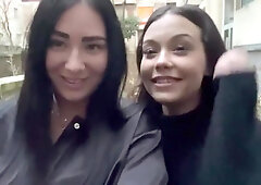 French Threesome Outdoor BJ - Blowjob