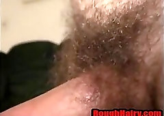 Young Straight Hairy working man strokes his cock
