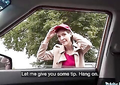 This aged server had at no time had sex with a stranger previous to - Public Agent