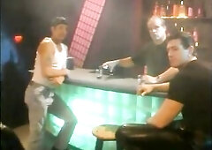 2 glamorous strumpets in hawt underware have lesbo sex in a bar