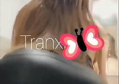 She is Dark-Haired and a Tgirl and a Prostitute Going Knuckle Deep Customers