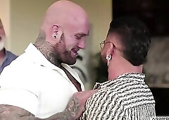 Steamy threesome sex with gay couples Brock and Rick