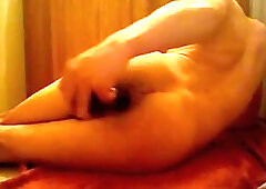 Hot boy sexy butt slams ass with huge dildo