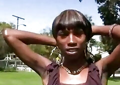 Graceful ass of amazing black girl