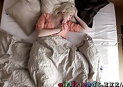 Girlfriends Breathtaking golden-haired plays with her fresh toy