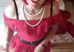 Tiny Crimson Railing Spandex Hood2