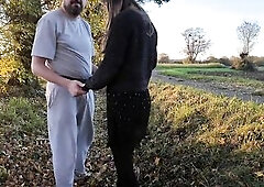 When u're trying to make love in a ditch by the side of a road during the week and there're a lot of people walking around