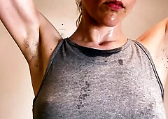 Sweating after Workout