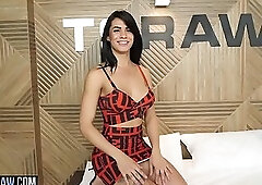 Big boobs beautiful Latina tranny bubble butt anal pounded by BF