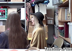 SHOPLYFTER Hung cop fucks lusty teen & big breasted mature for thievery