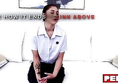 Stressed Latin babe Paramedic Alexa Chains Lets Her Therapist Screw the Anxiety Without Her