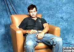 hetero boy Todd !st time on camera jacking it