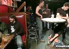 Gia DiMarco Public Bar Gangbang
