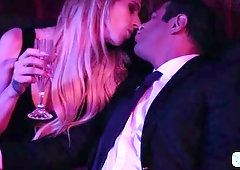 Naughty shemale Casey Kisses in wild anal pounding