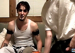Heterosexual Twunks Axel And His Friend Fap Their Wild Stiffys