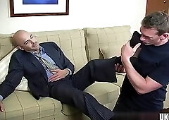 Hot gay foot fetish with cumshot