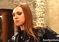 Hawt Large Butt Lesbo Serf In Slavery Groans From Cruel Madame