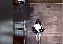 I was incredibly lustful after walking with fishnet nylons at night and got attentions from drivers and pedestrians. Discovered an alley furthermore a