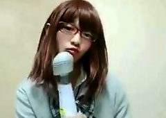 Japanese Teenie CD In Glasses And Her Magic Wand