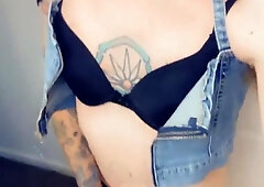 Country She-Male Jacks Her Chisel