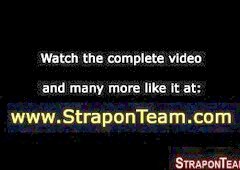 Fetish les strapon fucked