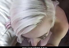 Sexually excited Blond Alexa Grace Lets Me Cum On Her Belly